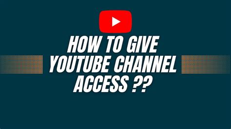 https www youtube chanel|access my YouTube channel.